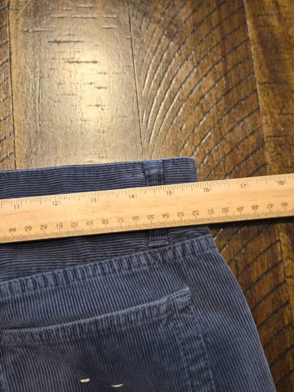 J Crew 484 Corduroy Pants Mens 31x32 Blue Slim Cotton Stretch Casual G487